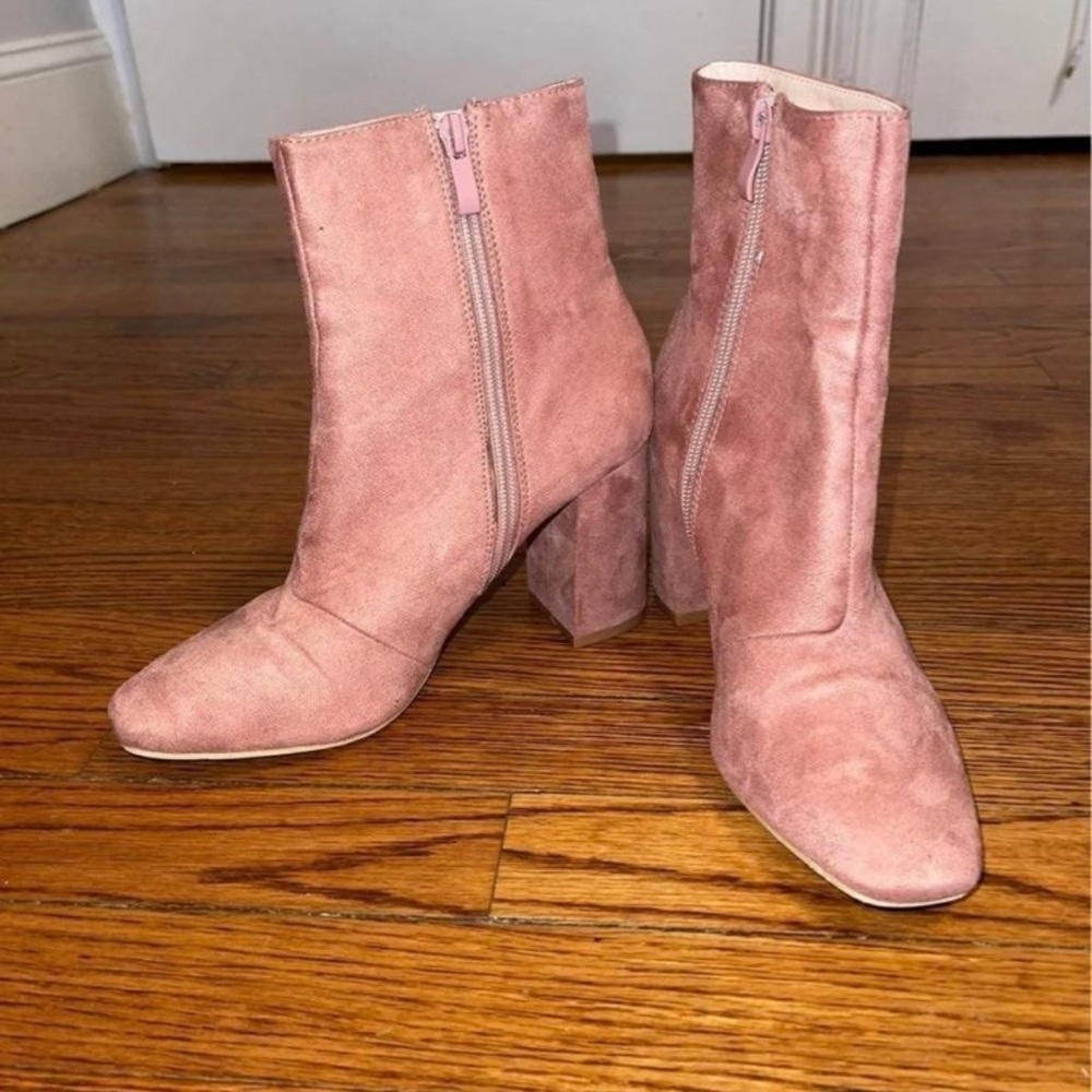 Pink booties